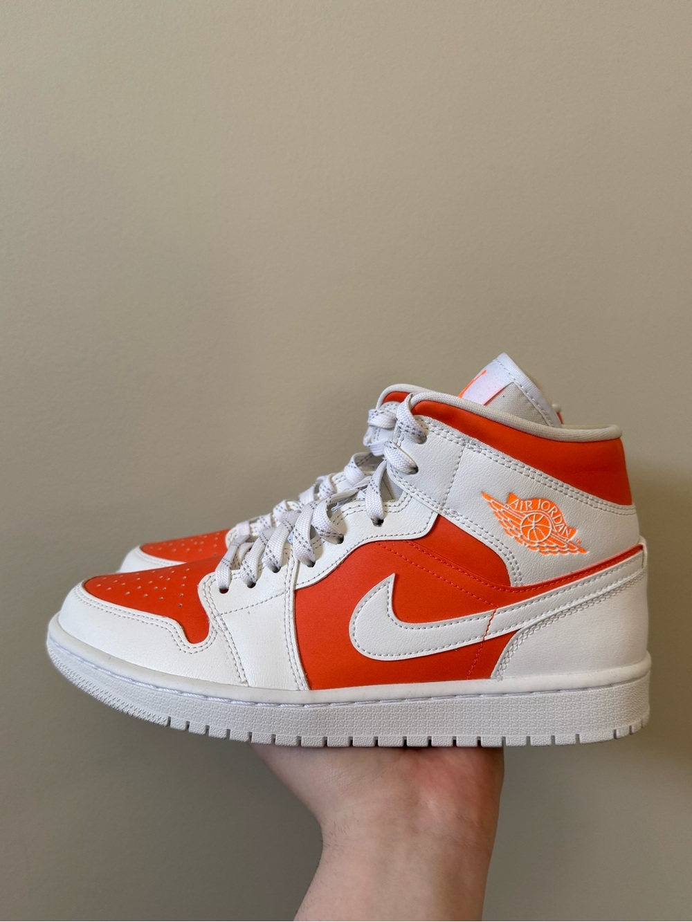 Nike Air Jordan 1 Mid SE bright citrus - Tried on once (no box) - Picture 5 of 8